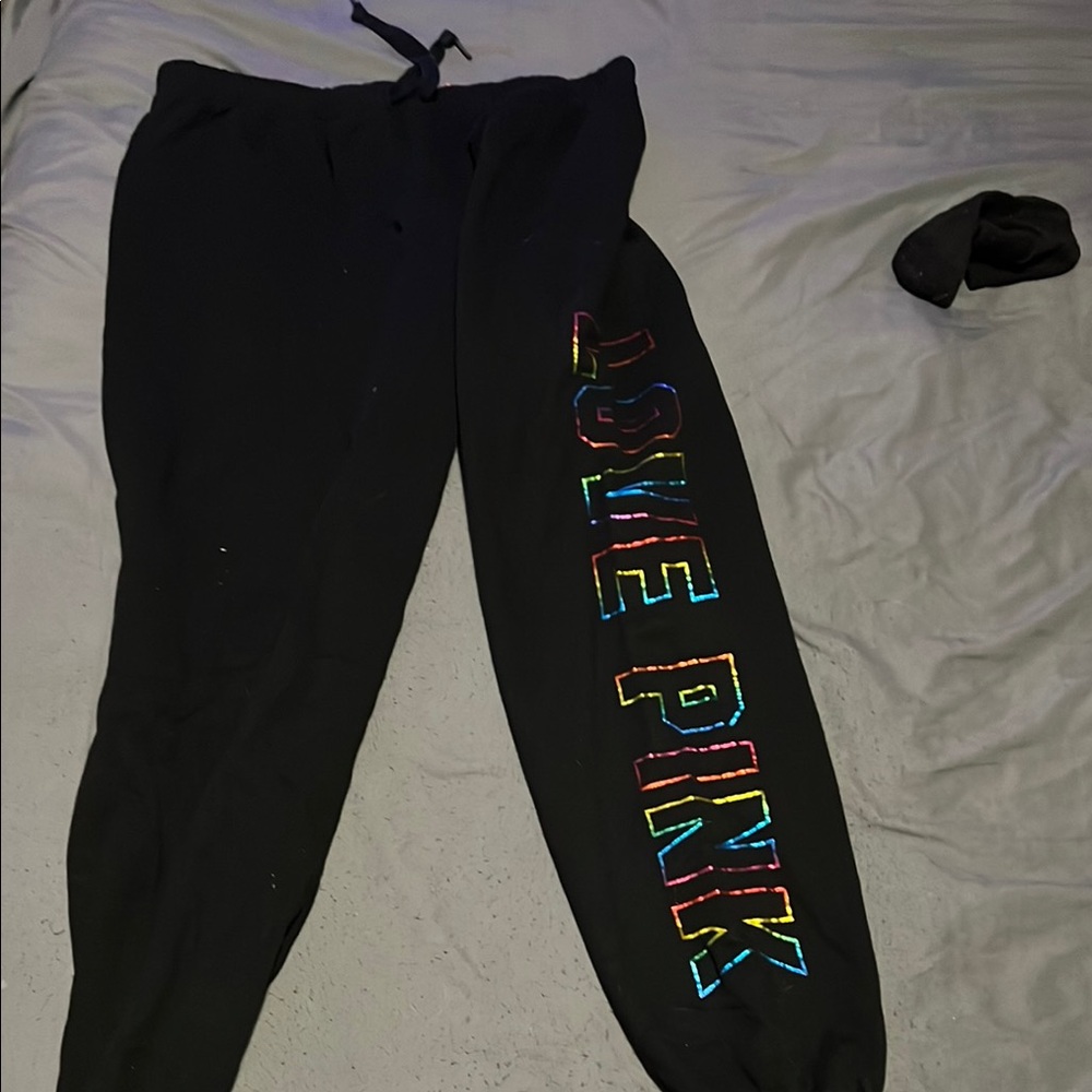 PINK black jogger sweats